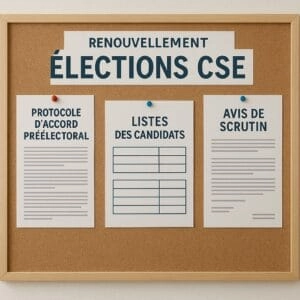 Renouvellement CSE affichage officiel élections professionnelles
